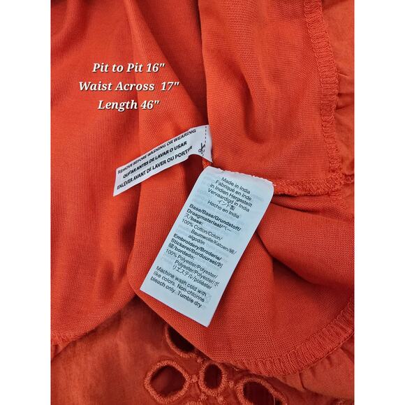 J.Crew Tiered Eyelet Trim Knit Maxi Dress – Geranium - Picture 5 of 6